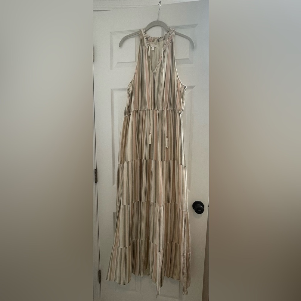 LC Lauren Conrad striped maxi dress